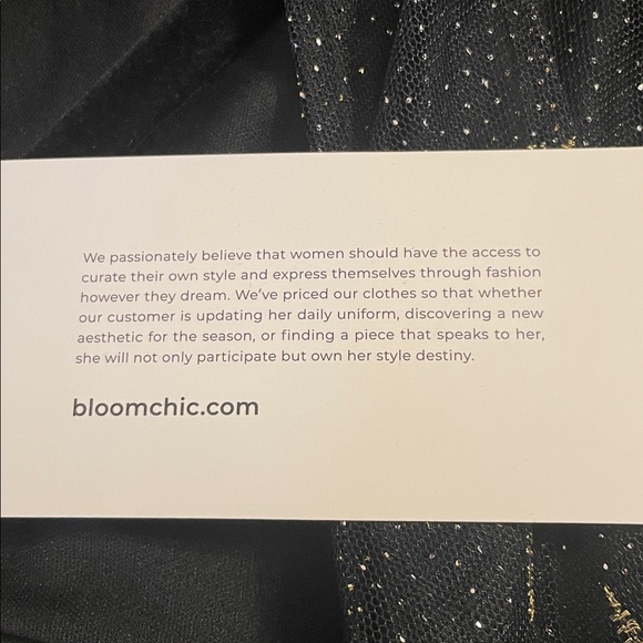 BloomChic Black and Gold Celestial Midi Dress - Picture 9 of 10